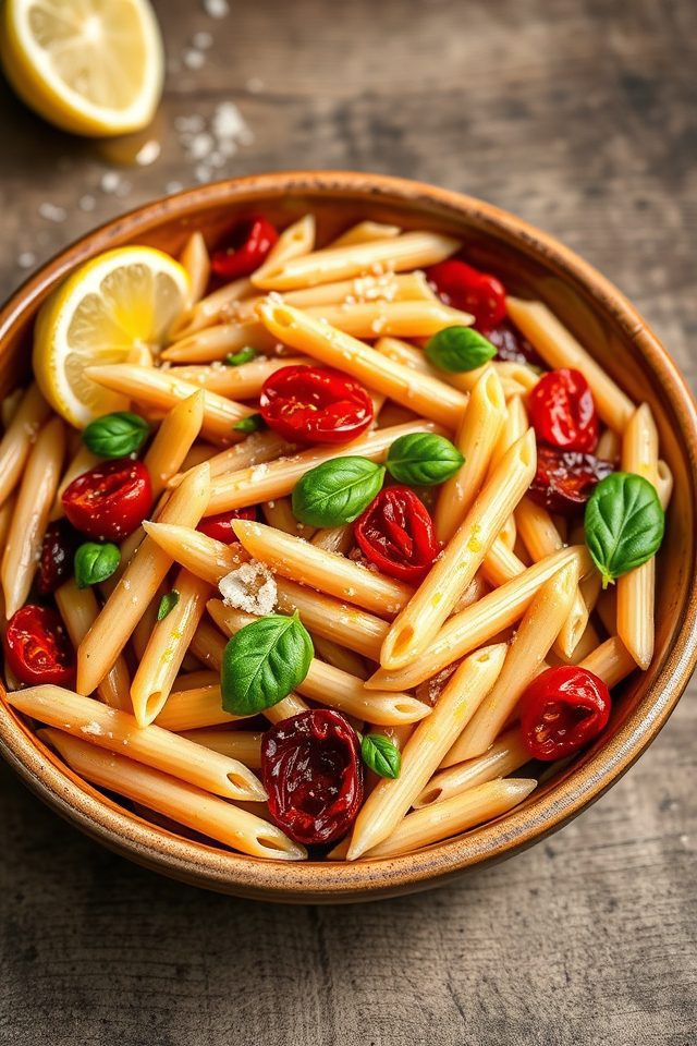 pasta with artichokes tomatoes