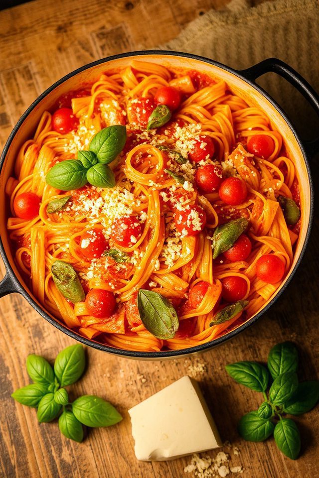 pasta with fresh basil