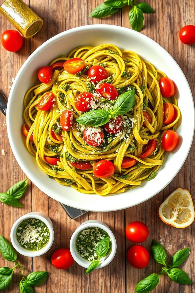 pasta with spring vegetables