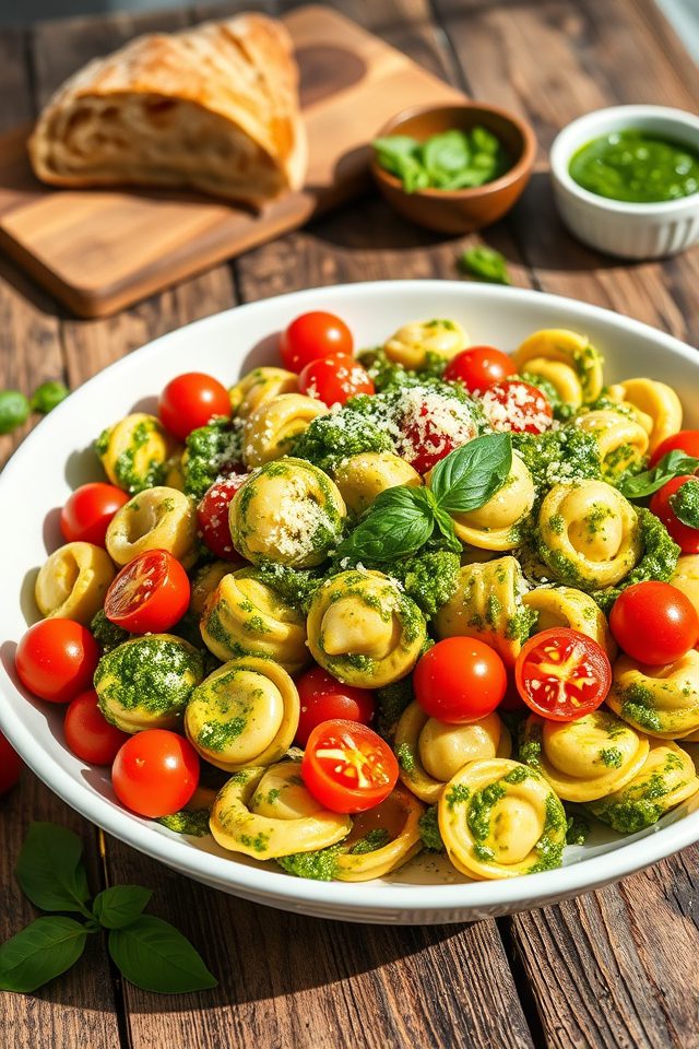 pasta with tomato pesto