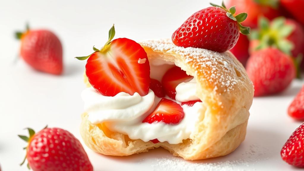 pastries filled with cream