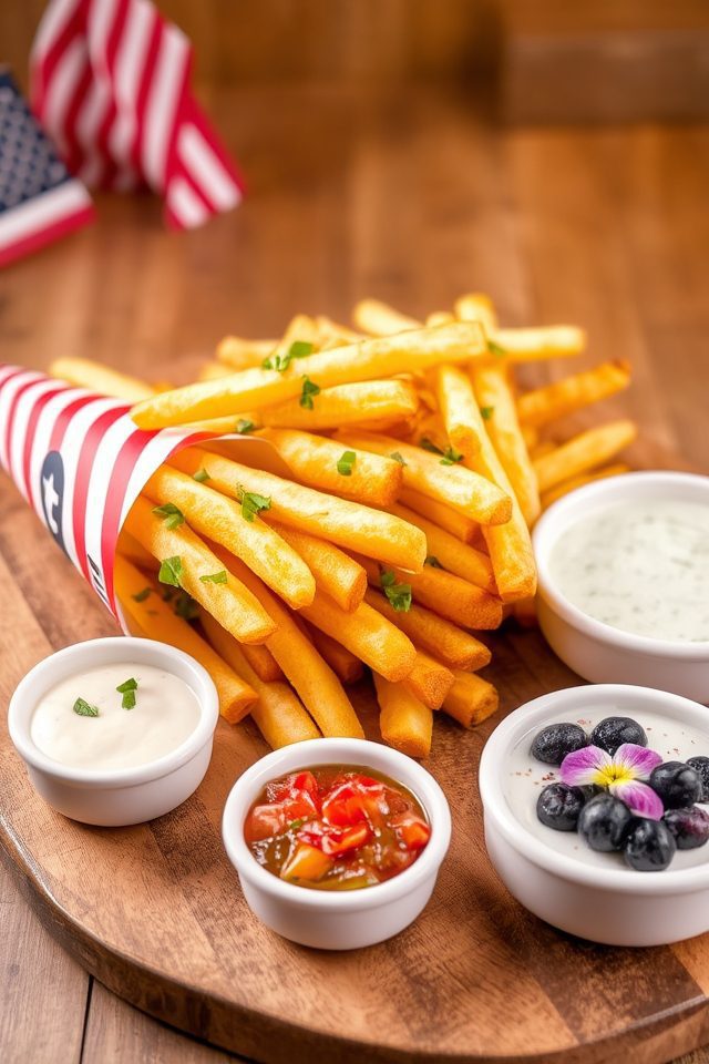 patriotic french fry dips