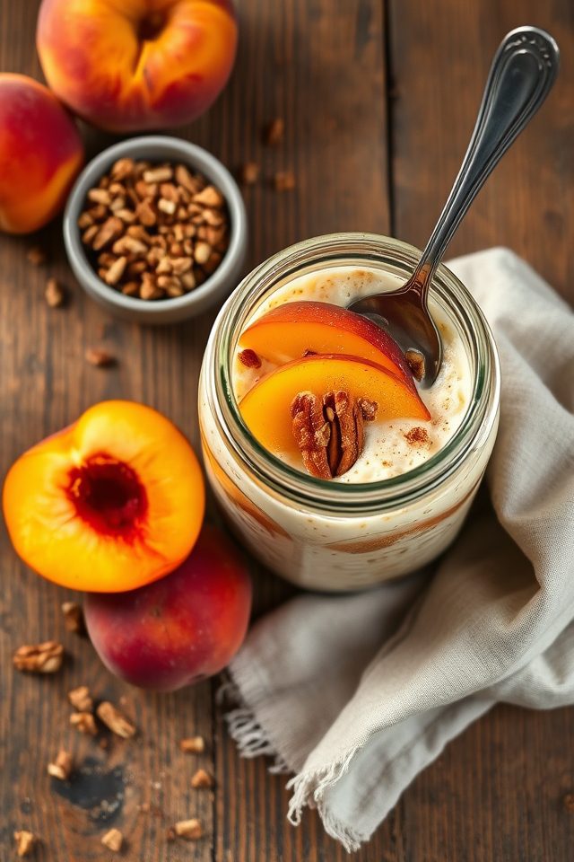 peach flavored breakfast oats