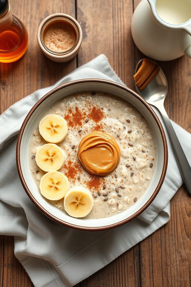 peanut banana protein oatmeal
