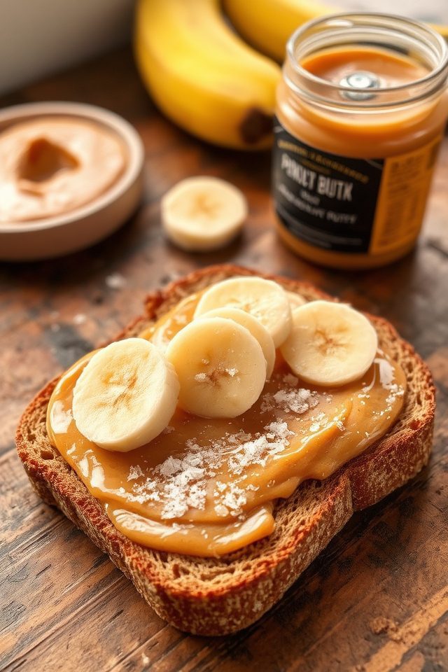 peanut butter banana toast
