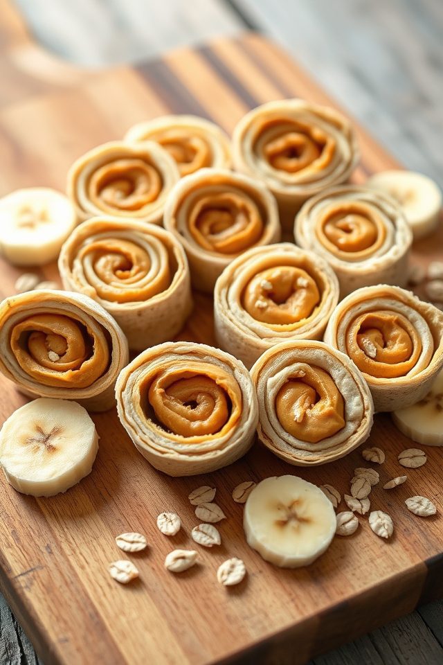 peanut butter banana wraps