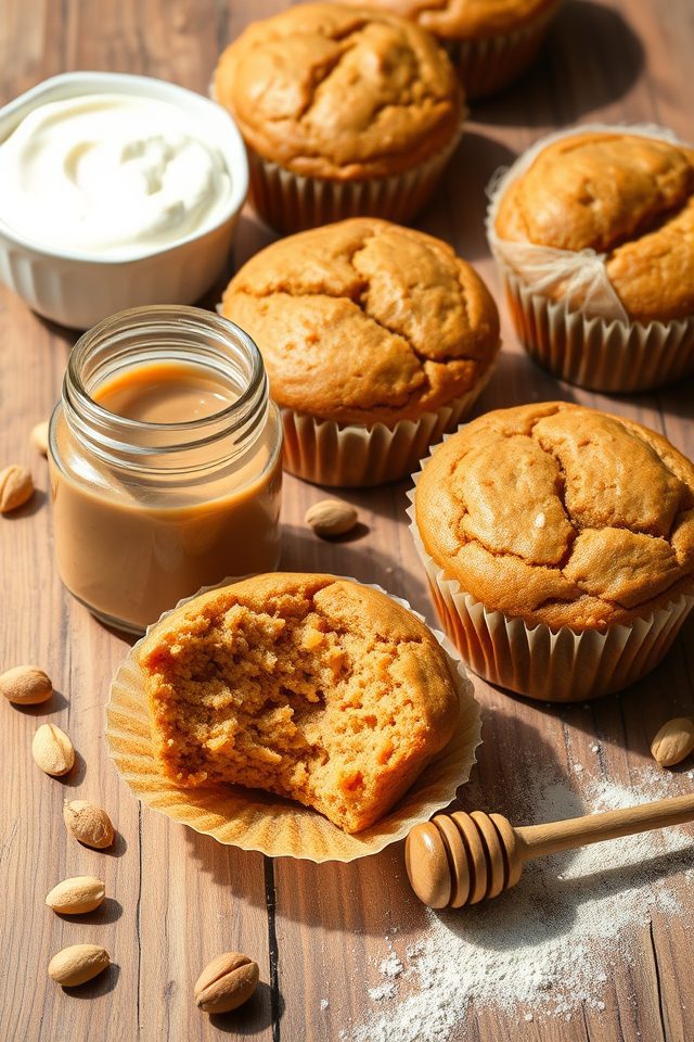 peanut butter protein muffins