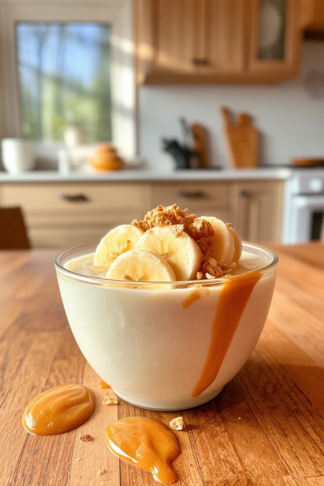 peanut butter yogurt bowl