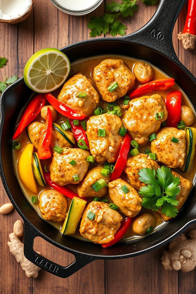peanut chicken skillet recipe