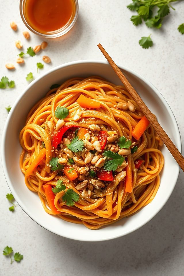peanut sauce asian noodles