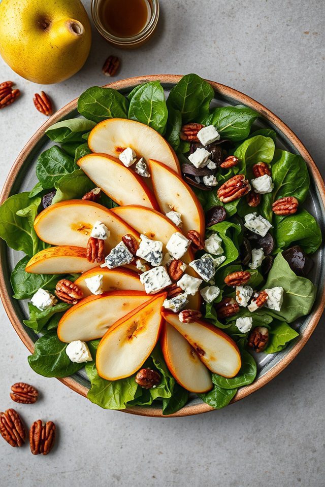 pear blue cheese salad
