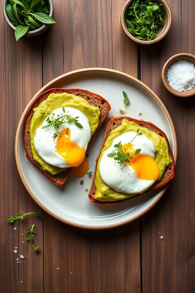 poached egg avocado toast