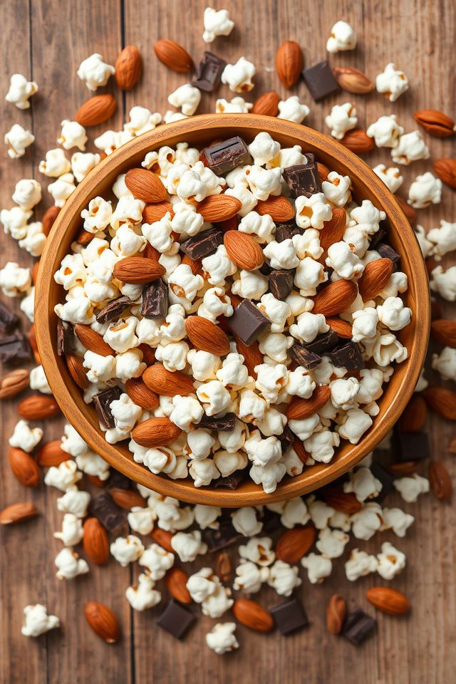 popcorn nuts dark chocolate