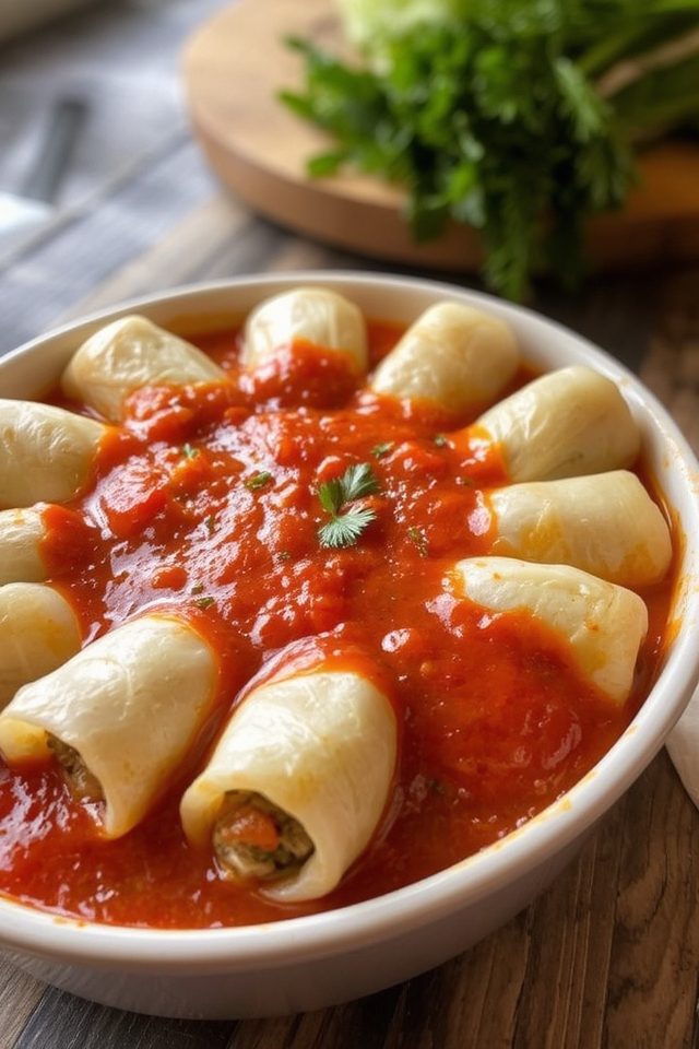 pork and cabbage rolls