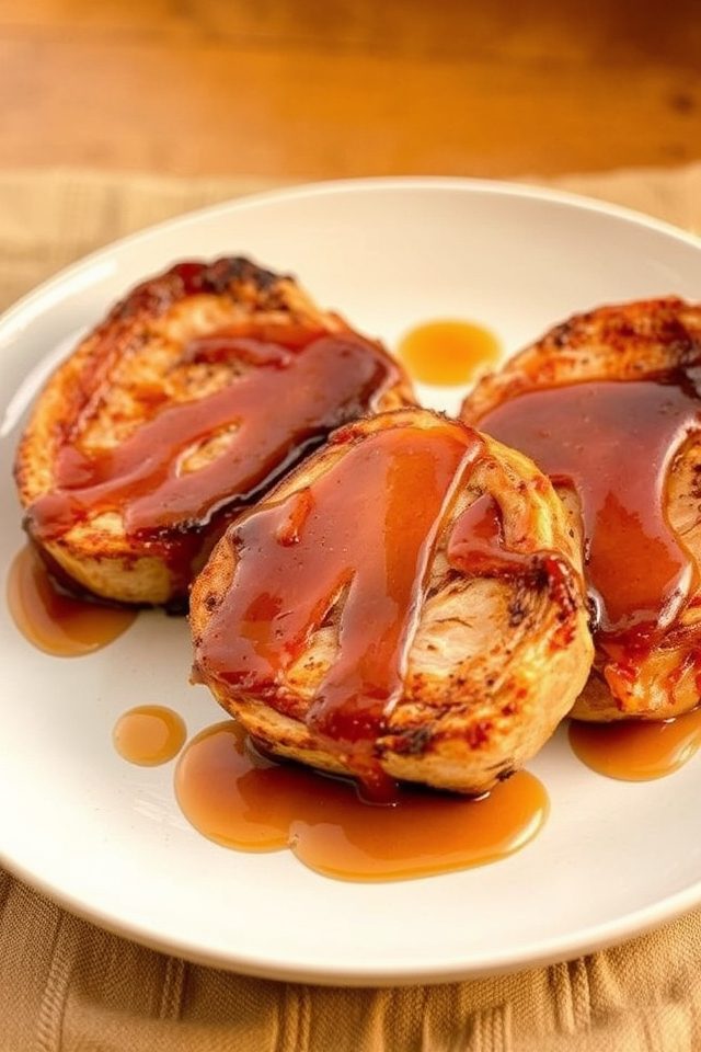 pork chops apple glaze