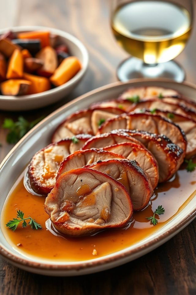 pork medallions honey garlic