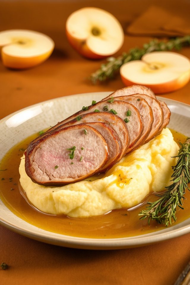 pork tenderloin apple dish