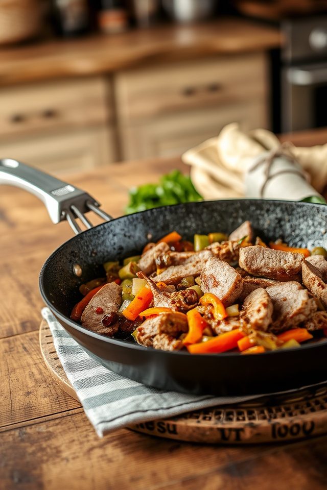 pork tenderloin fajita meal