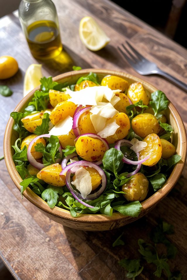 potato arugula lemon vinaigrette