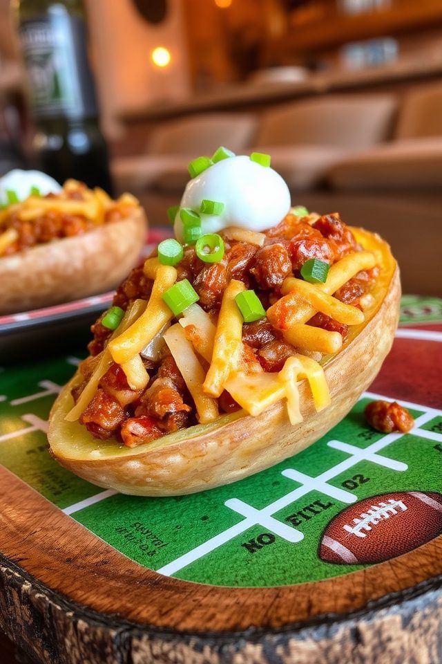 potato skins with chili