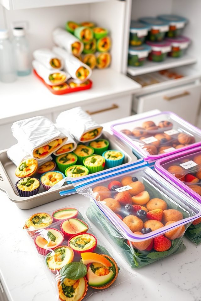 prepare freezer storage meals