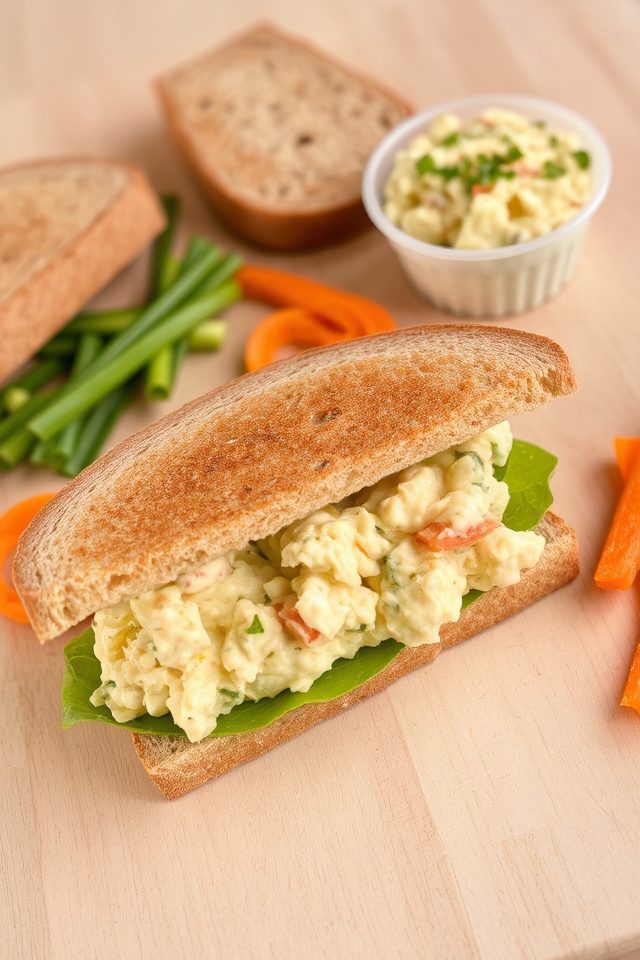 protein packed egg sandwich