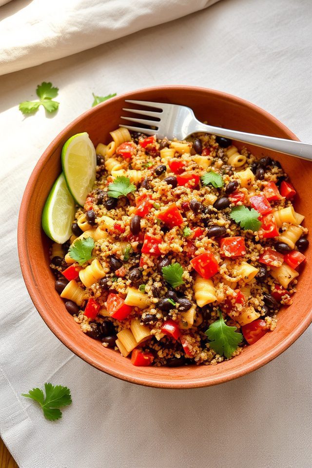 protein packed pasta salad