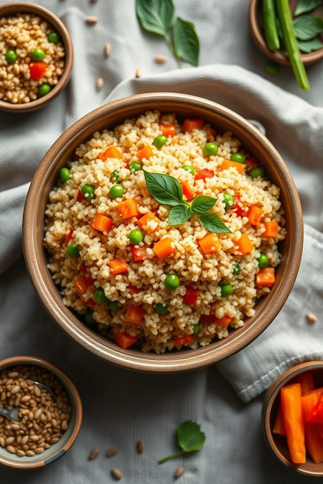 protein rich quinoa breakfast