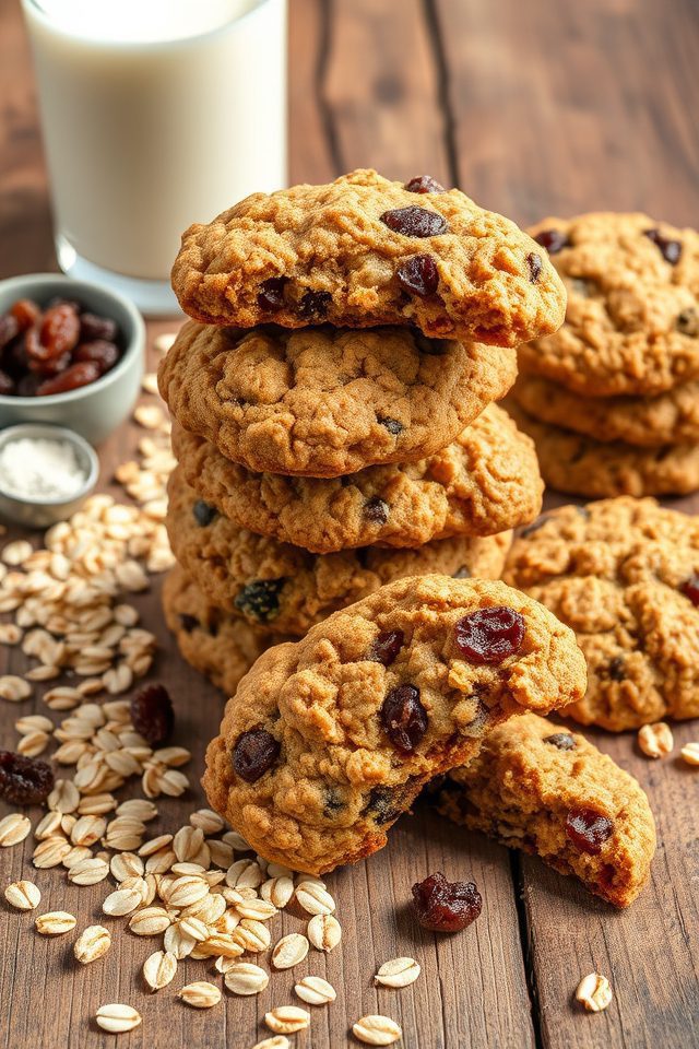 protein rich raisin cookies