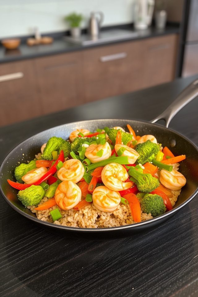 protein rich shrimp dish