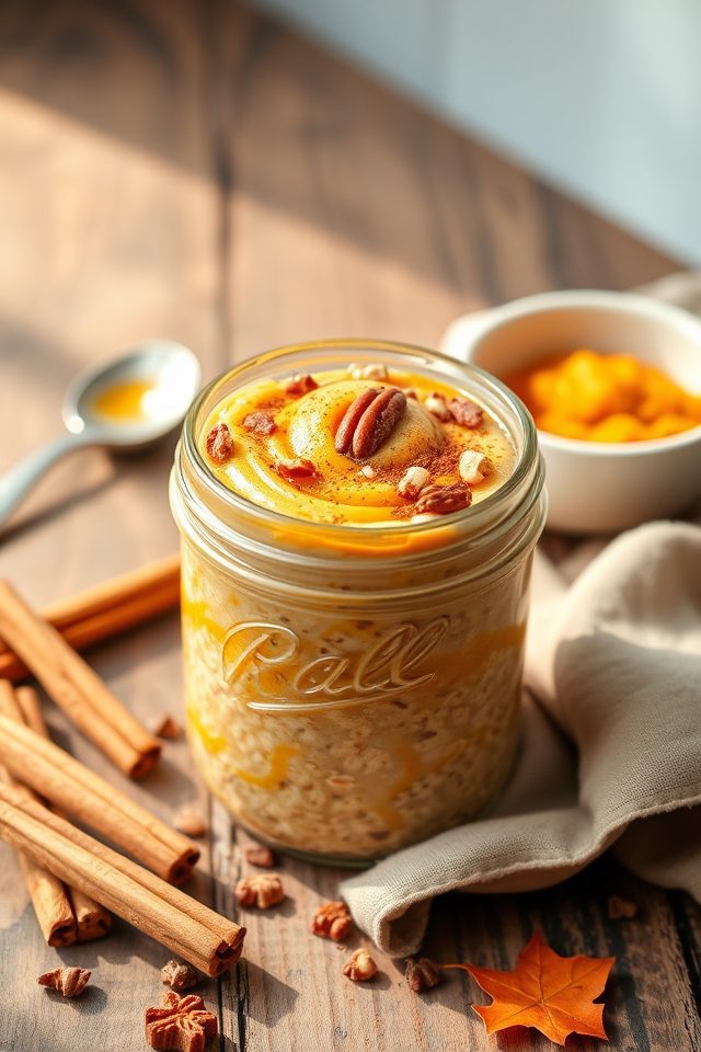 pumpkin flavored breakfast oats