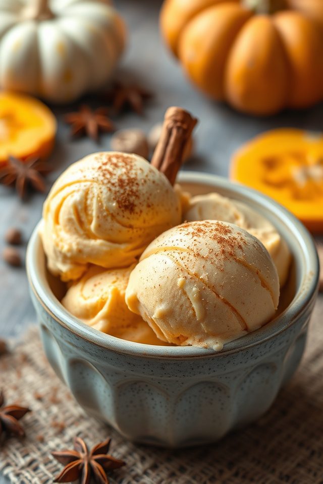 pumpkin flavored protein dessert