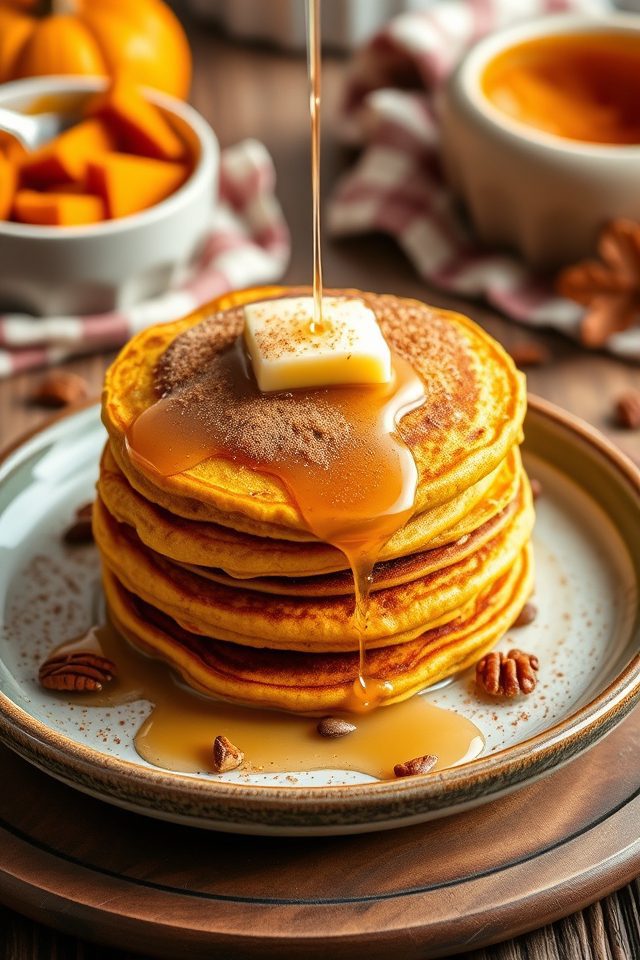 pumpkin flavored protein pancakes