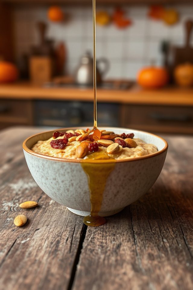 pumpkin spice oat bowl