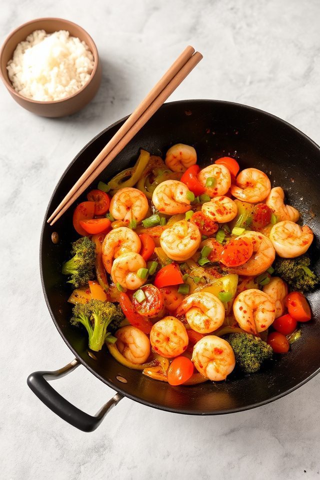 quick asian shrimp dinner