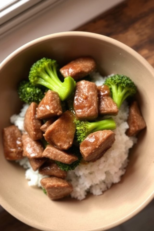 quick beef and broccoli