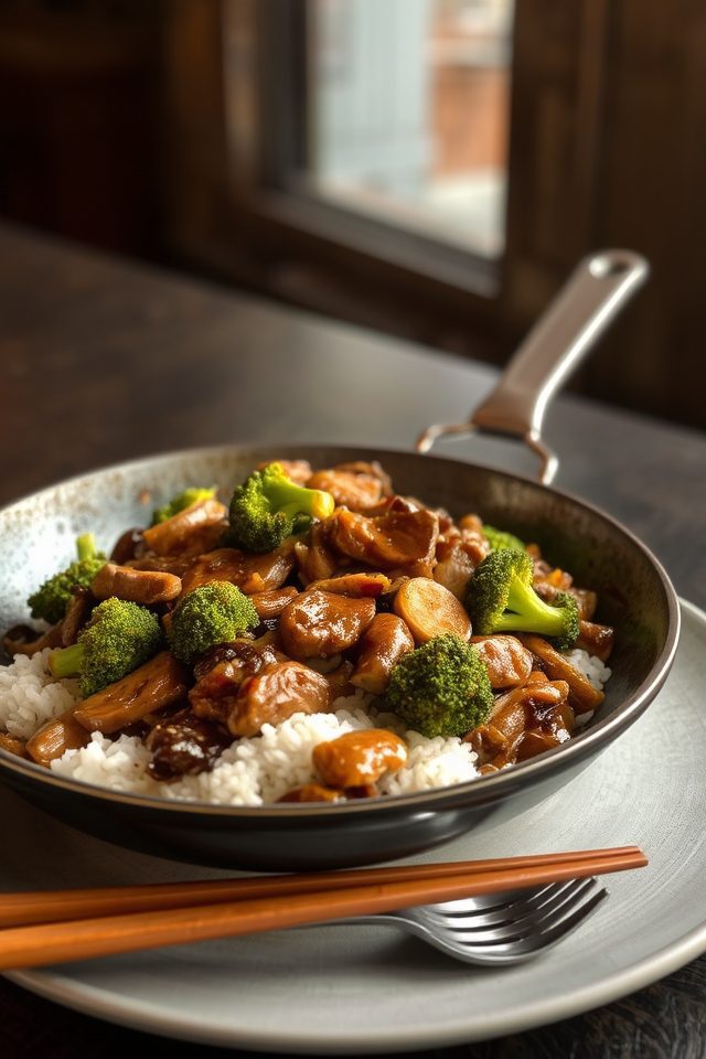 quick beef broccoli dinner