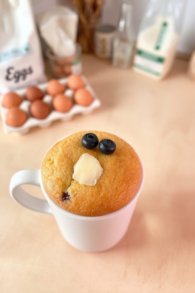 quick breakfast in mug