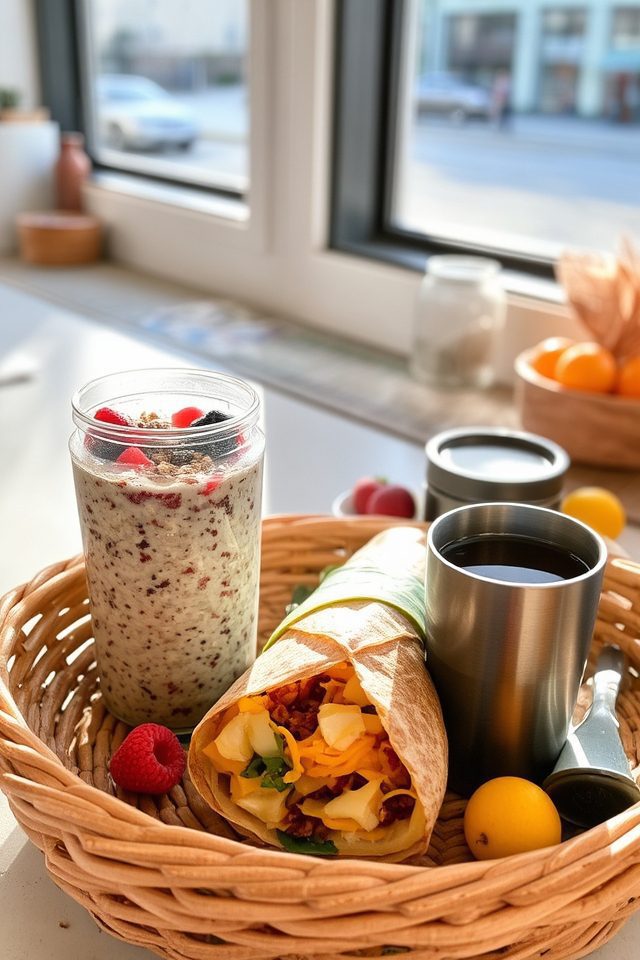 quick breakfast on go