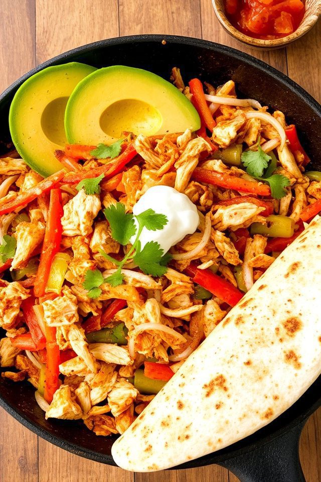 quick chicken fajita dinner
