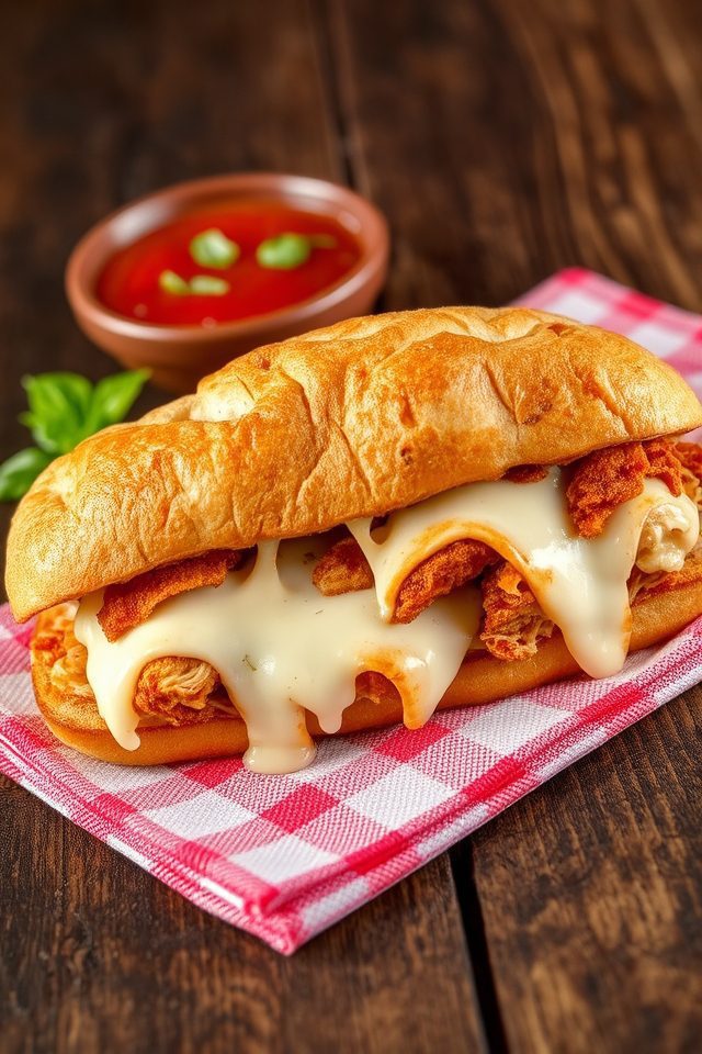 quick chicken parmesan sandwiches