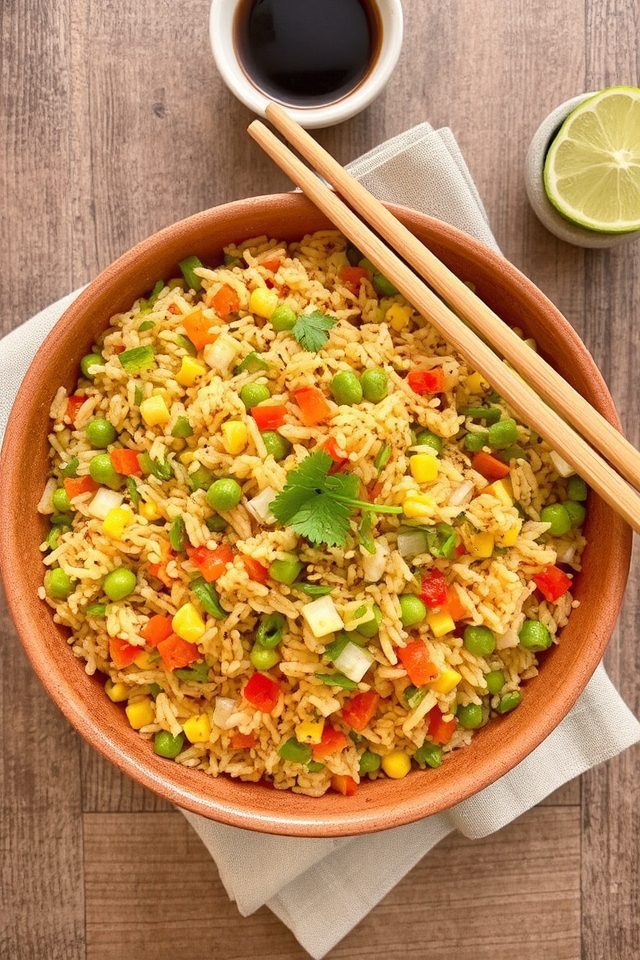 quick colorful vegan rice