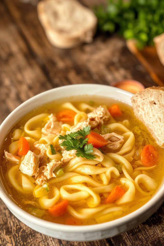 quick comforting chicken soup
