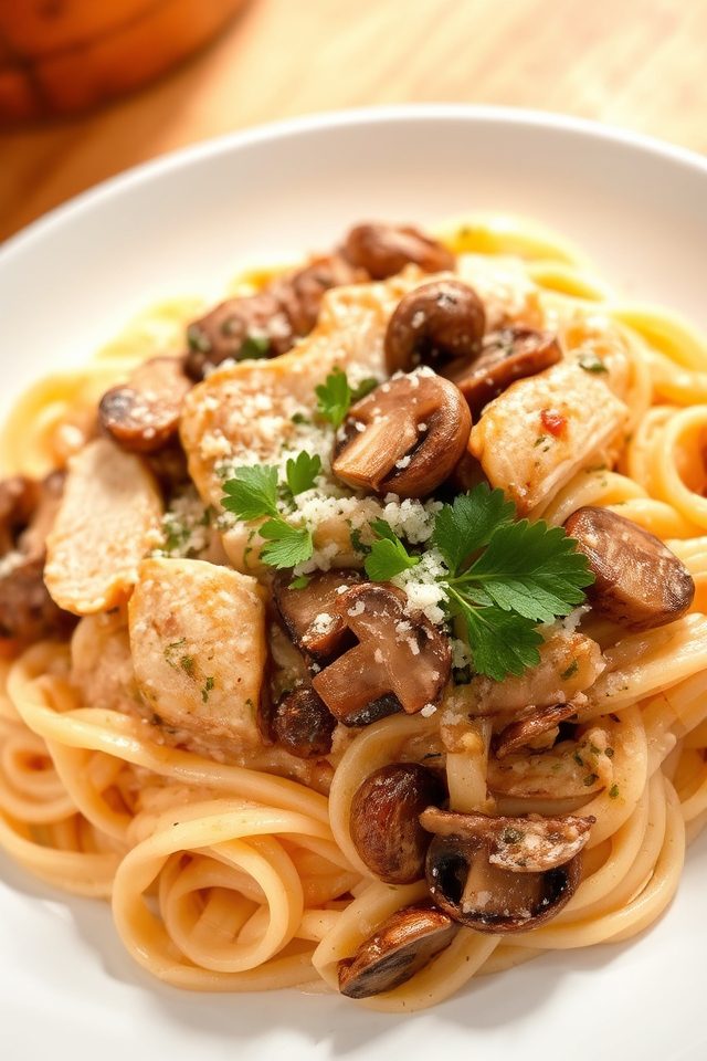 quick creamy chicken pasta