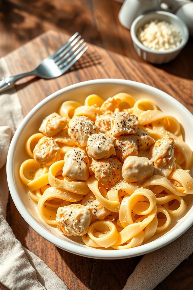 quick creamy chicken pasta