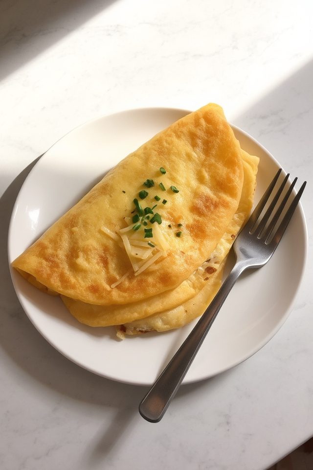 quick easy microwaved omelette