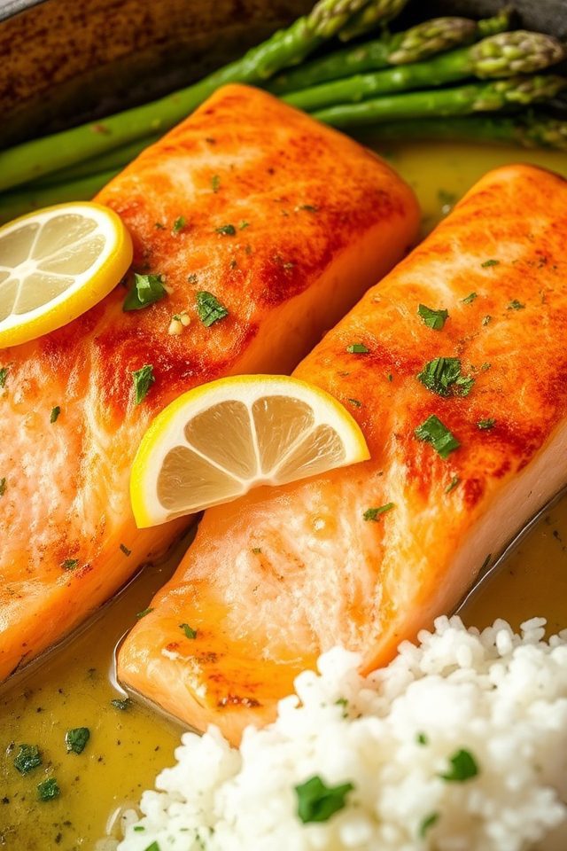 quick flavorful garlic salmon