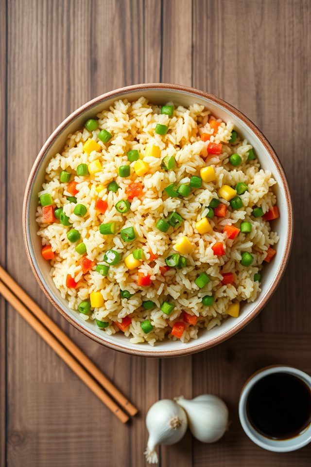 quick frozen veggie rice
