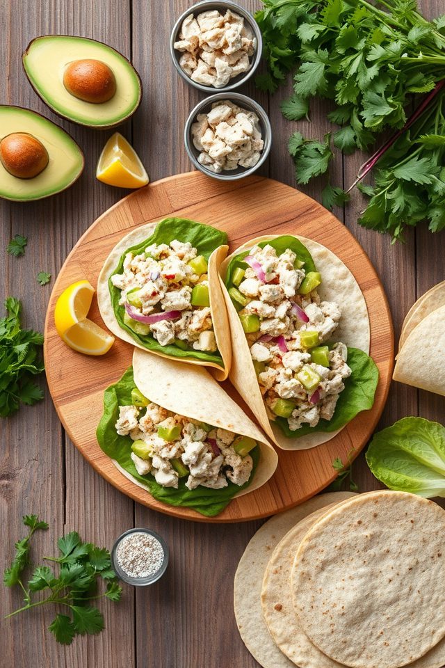 quick healthy tuna wraps