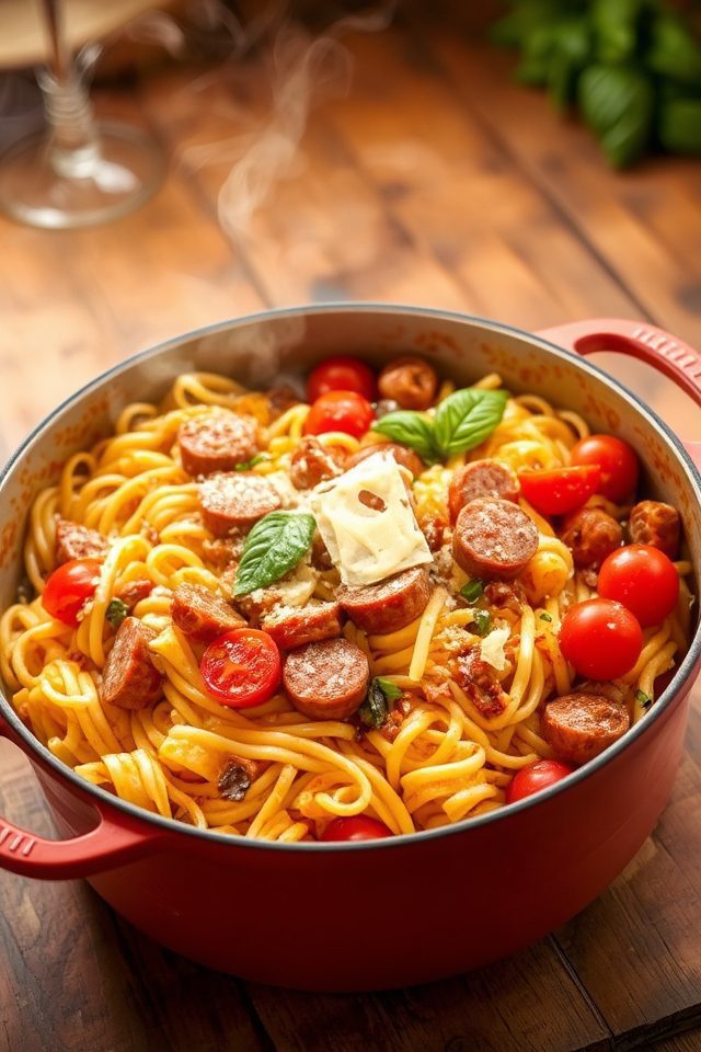 quick italian sausage dinner